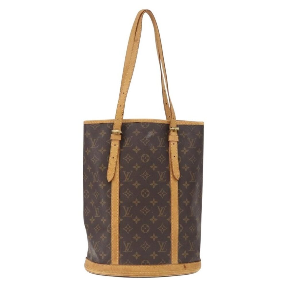 Authentic LOUIS VUITTON Monogram Bucket GM Shoulder Bag M42236 LV - Picture 9 of 16